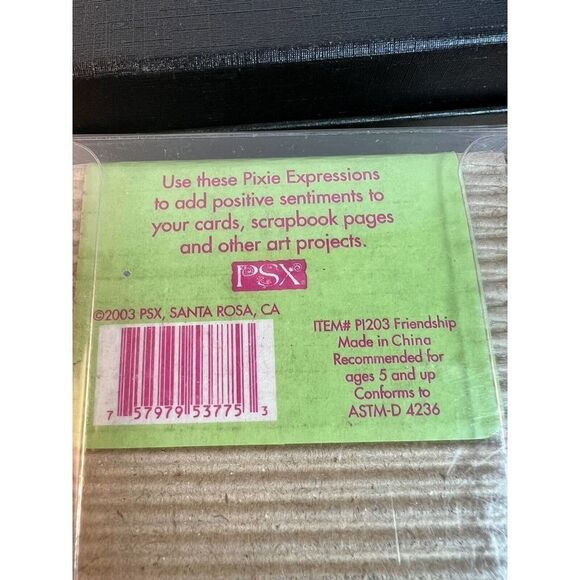 PSX Rubber Stamp Wood Best FRIEND Friendship Gift Scrapbook Cards Lot of 7 2003 - Picture 3 of 5